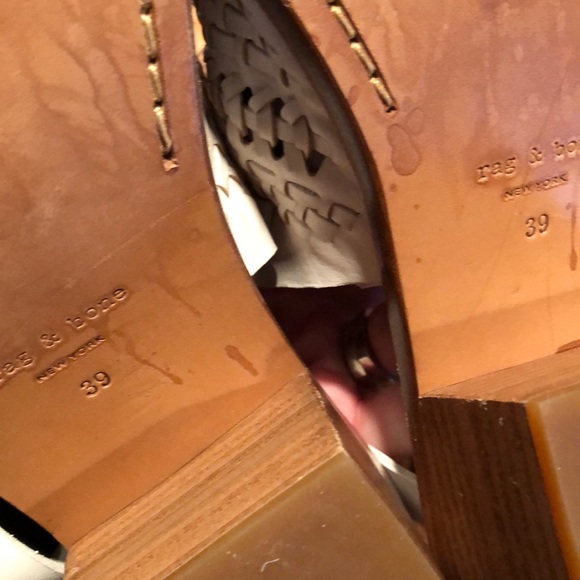 rag & bone sandal. White/cream. Size 39 - Picture 7 of 11